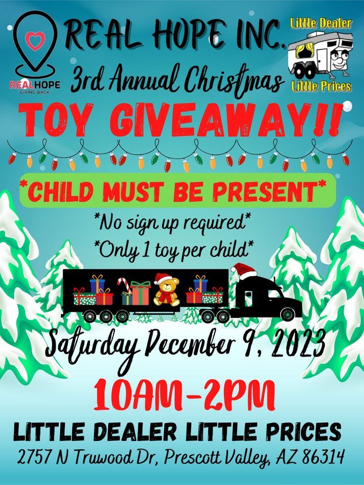 3rd Annual Christmas Toy Giveaway Little Dealer Little Prices RV