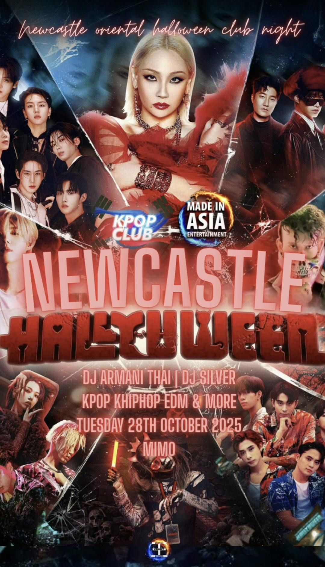 NEWCASTLE Oriental Halloween Club Night: Hallyuween KPop Club x Made In Asia with NCL & NSU KPop Soc | DJ Armani Thai | \u00a35 Tickets for Soc Members | KPop HipHop EDM | 28\/10\/25