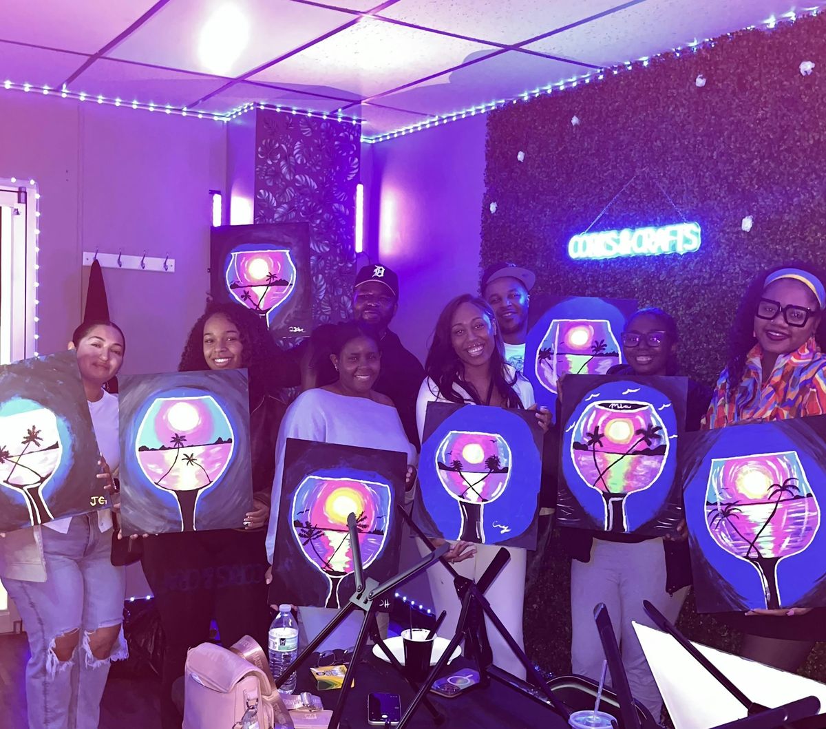Spooky Send Off Glow In The Dark Spooky Season Send-Off Halloween Paint & Sip 11/01 1pm ...