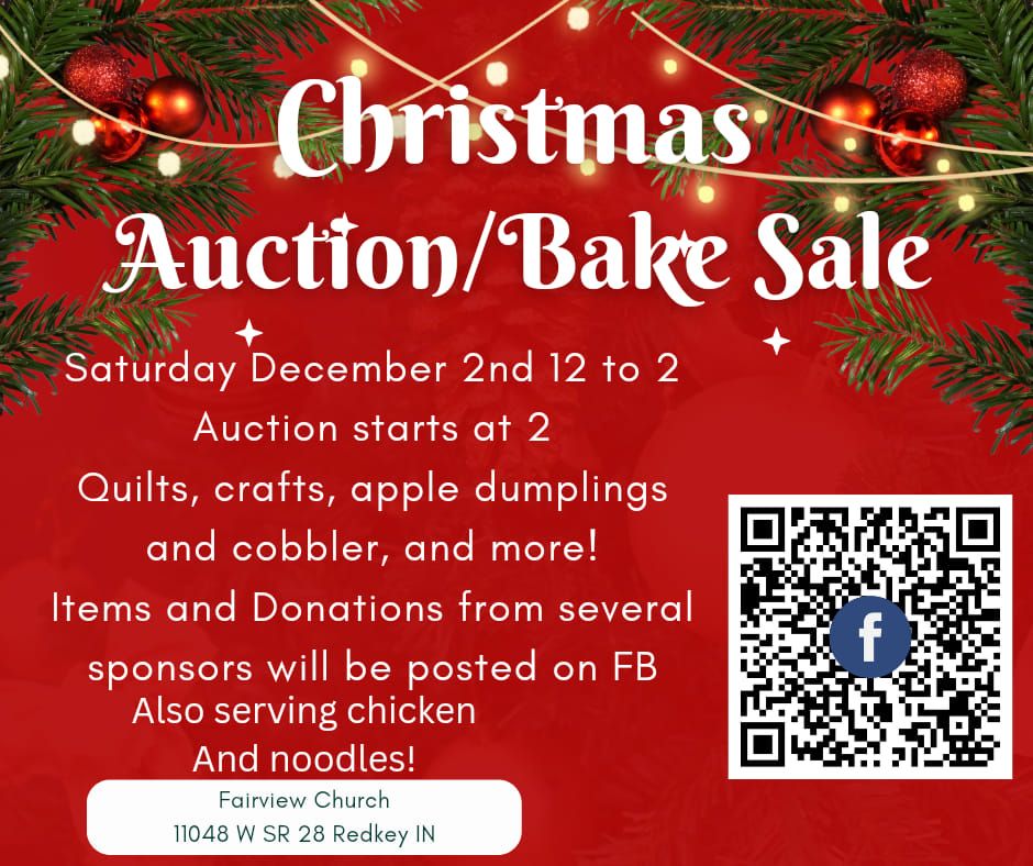 Christmas Auction, Bake Sale, and Noodle Dinner 11048 W State Rd 28
