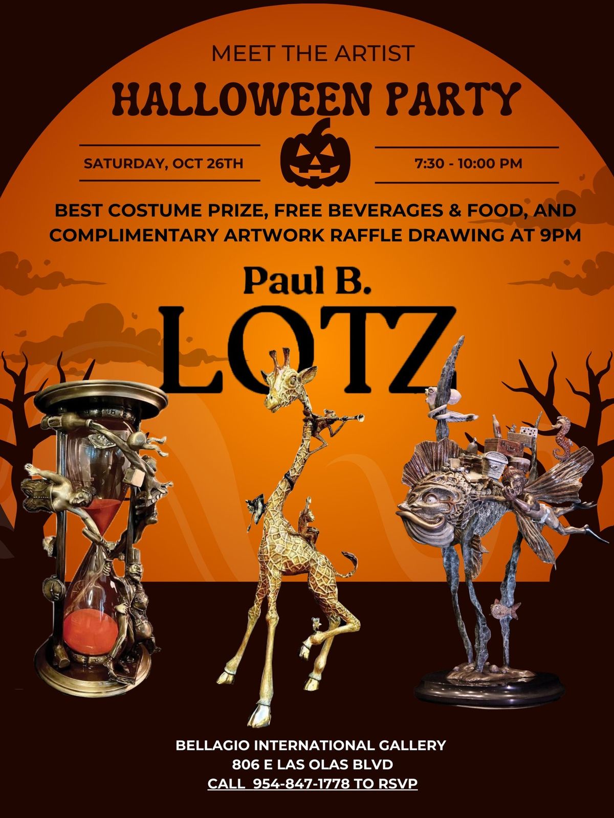 Halloween party with VIP host Paul B. Lotz