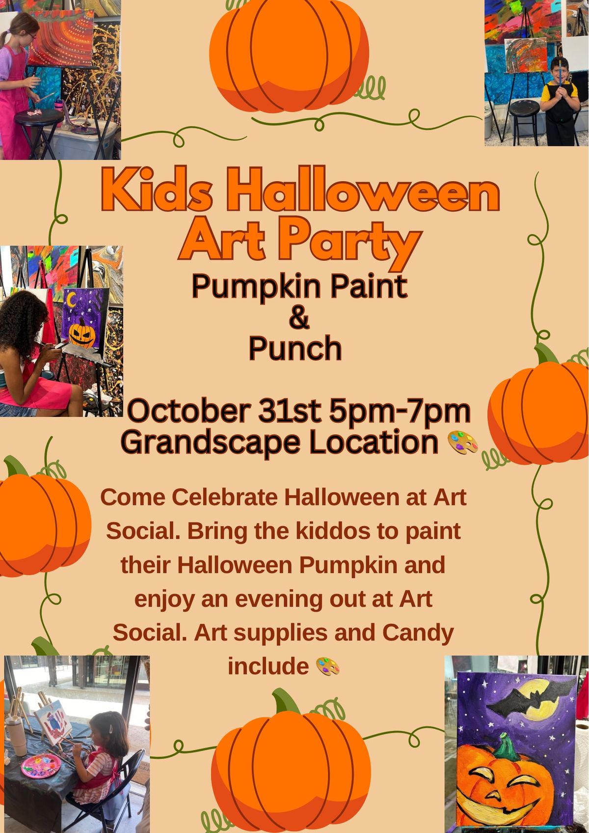 Kids Halloween Paint Party 