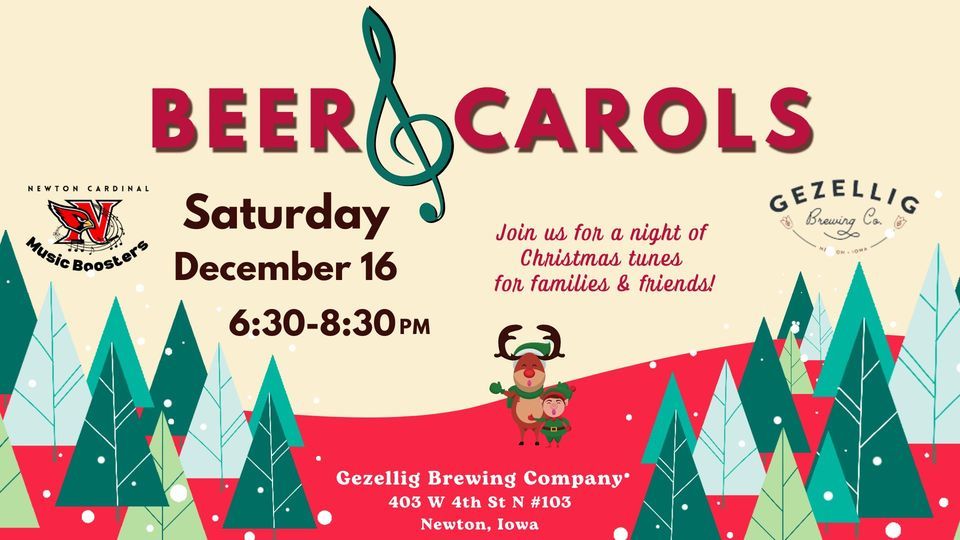 Beer & Carols Gezellig Brewing Company, Newton, IA December 16, 2023