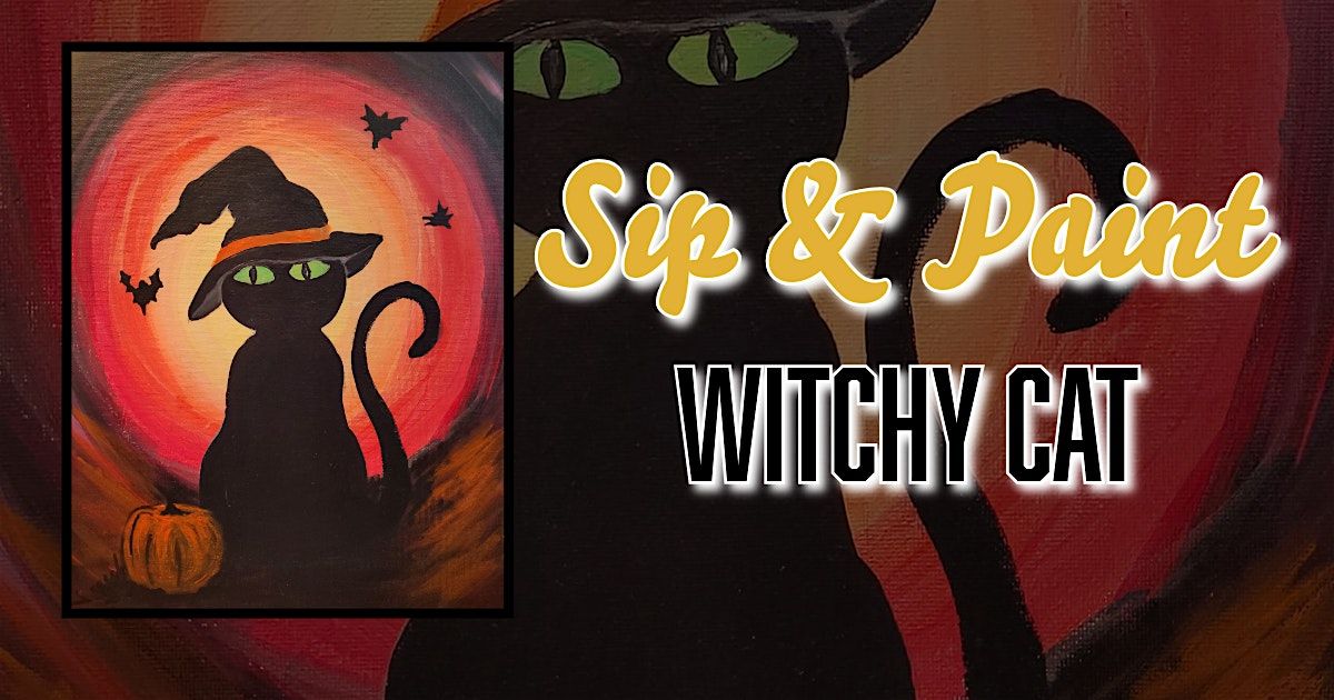 Witchy Cat Paint Party at Copper Pub