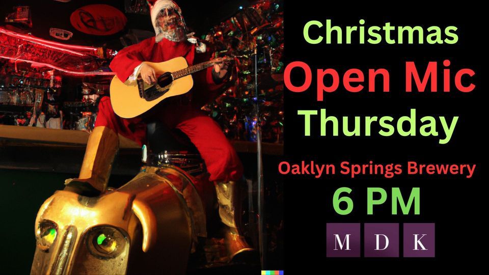 Christmas Open Mic at OSB Oaklyn Springs Brewery, Garner, NC