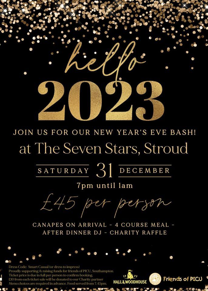 New Years Eve 2022 The Seven Stars, Stroud, Petersfield, EN