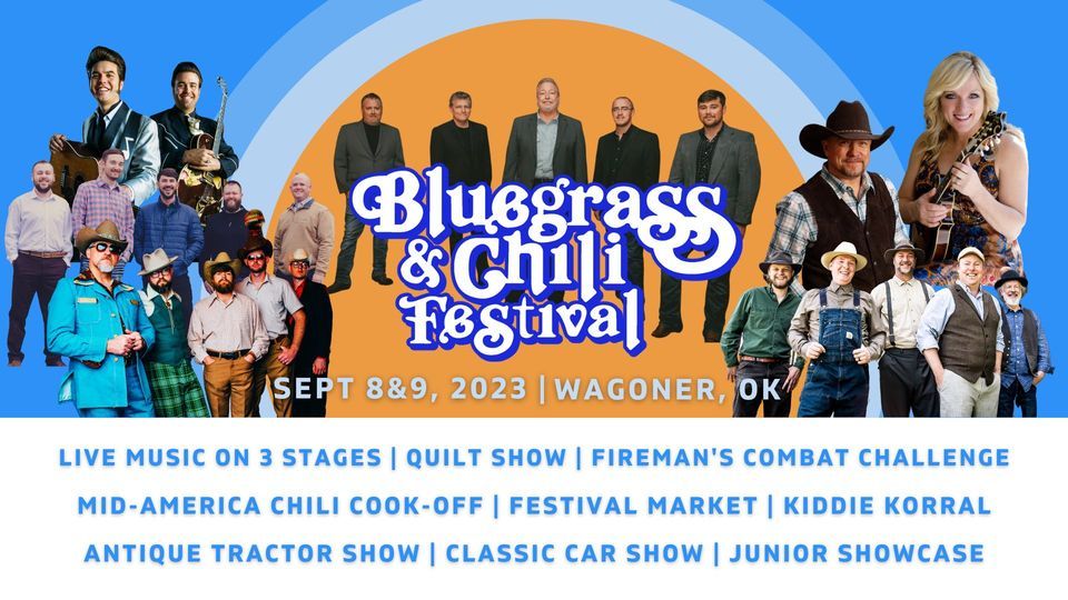 Bluegrass & Chili Festival 2025 Wagoner Okla September 8 to September 9
