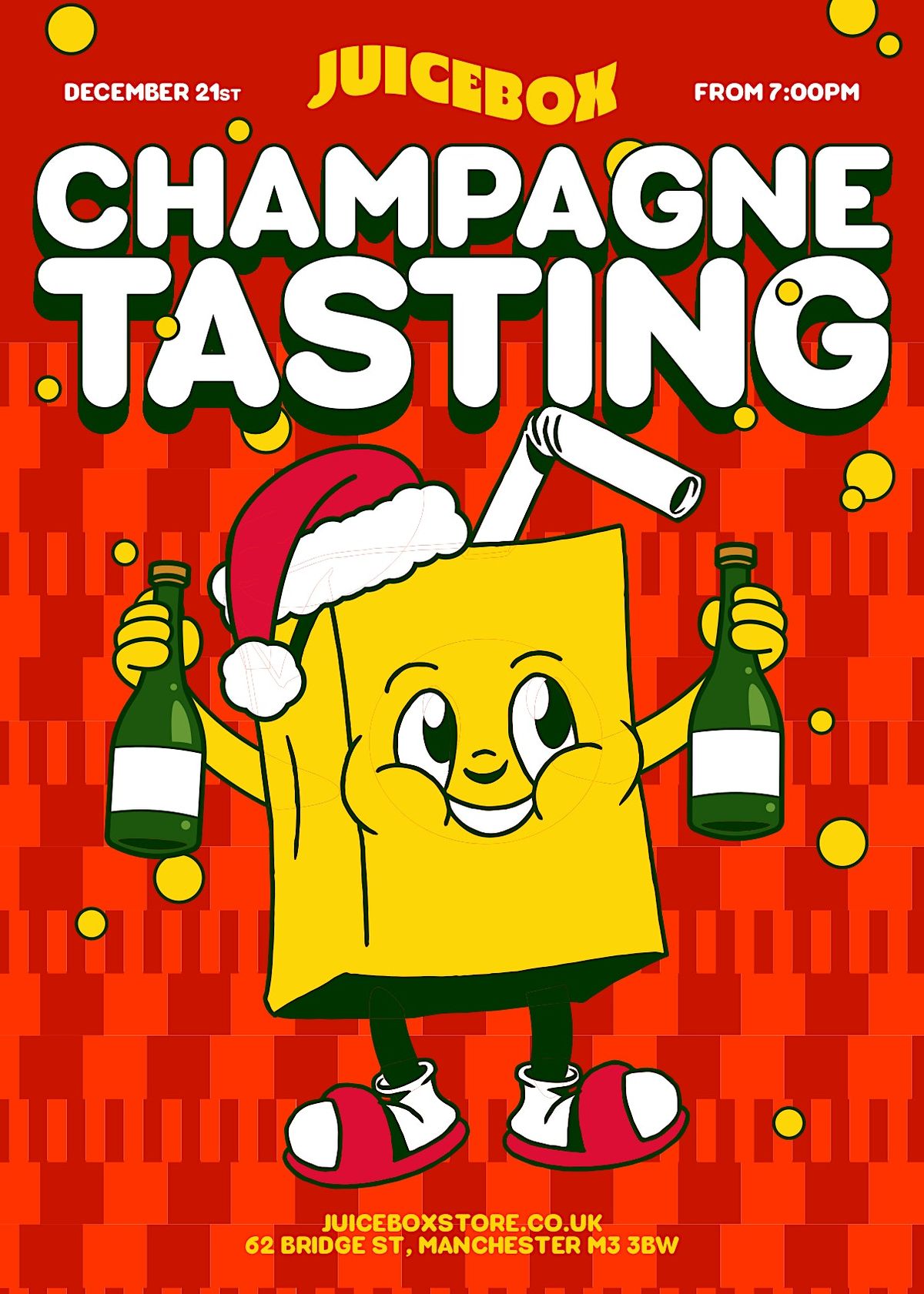 JuiceBox Champagne Tasting! Juicebox, Bridge Street, Manchester, UK