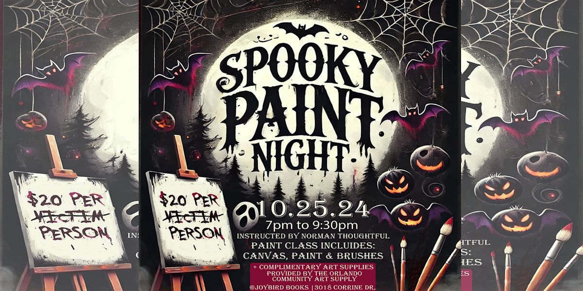 Spooky Paint Night