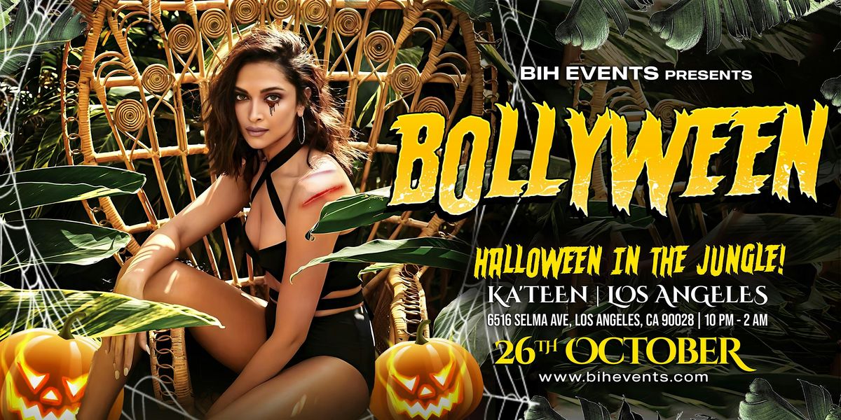 Bollyween : Bollywood Halloween Party in the Jungle on Oct 26 @ KATEEN LA