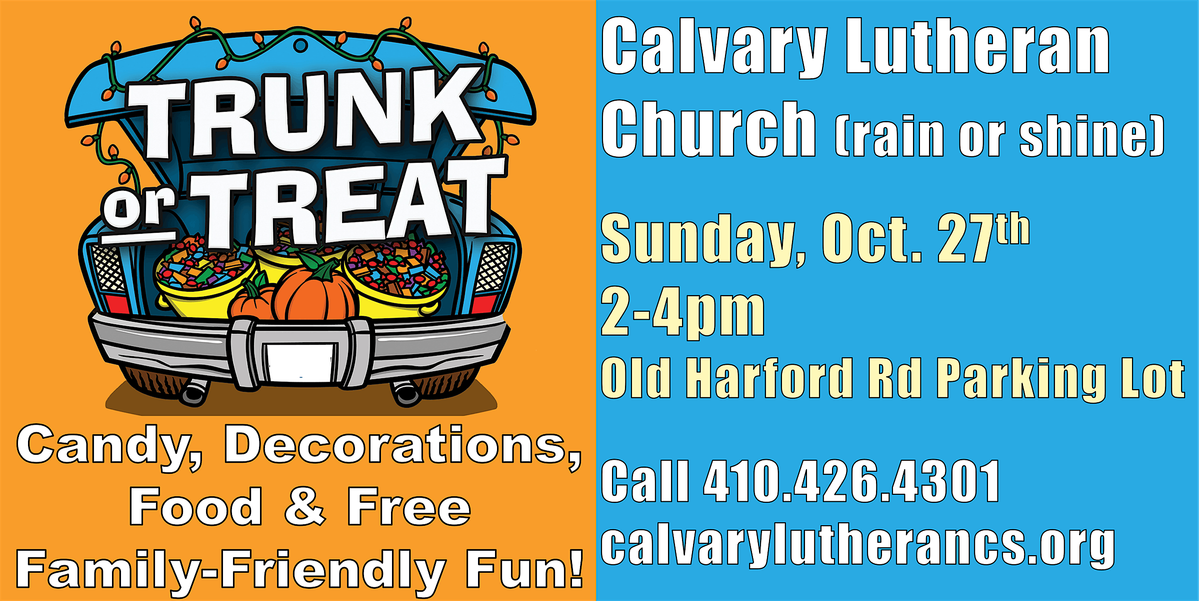 Calvary's Annual Trunk or Treat