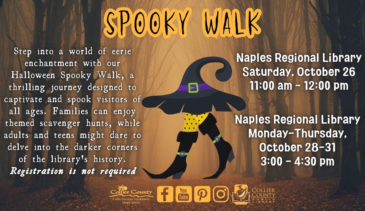 Spooky Walk at Naples Regional Library