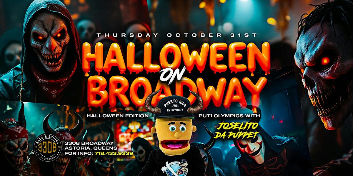 Halloween Night @ 3308 Gastrobar w\/ Joselito Da Puppet & The Puti Olympics