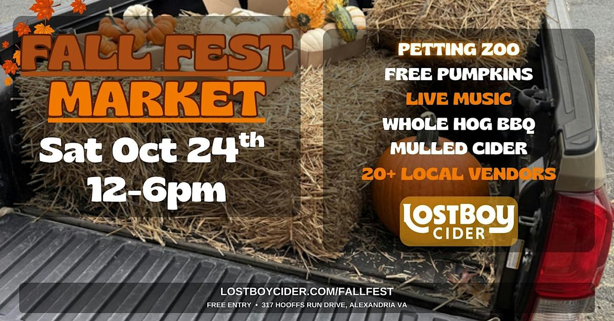 Lost Boy Cider Fall Fest 2026: Pumpkin Patch in Alexandria, Sat Oct 24 ...