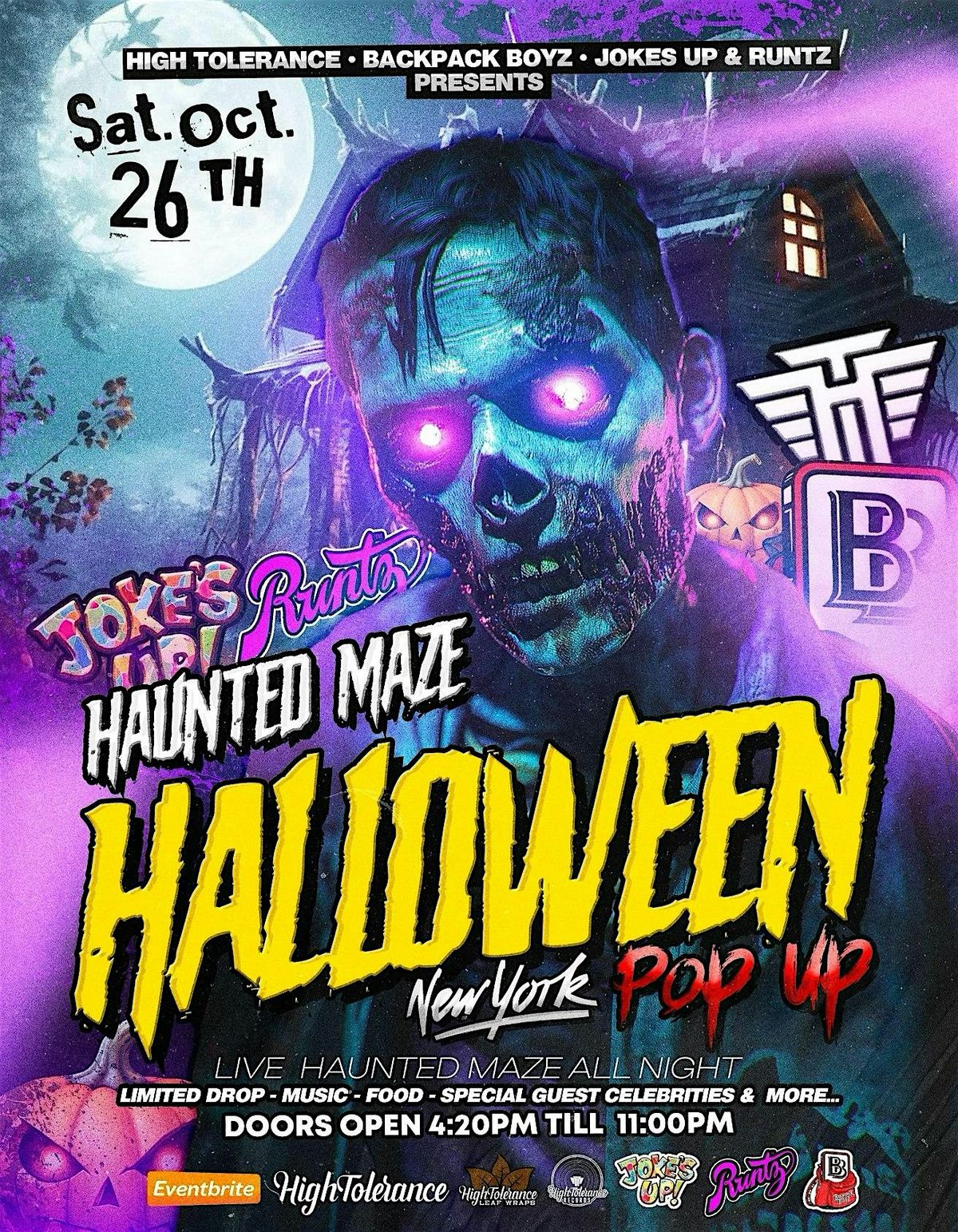 High Tolerance Halloween Pop-Up Extravaganza  (NEW YORK)