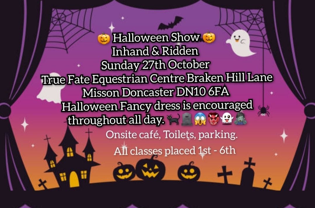 Halloween inhand and ridden show