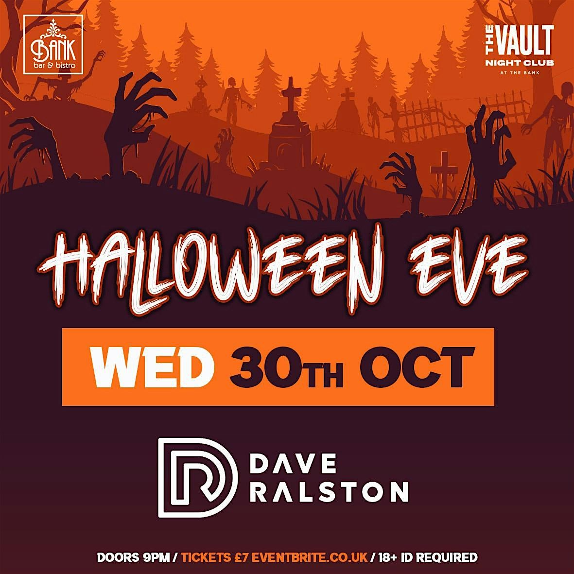 HALLOWEEN EVE :: WEDNESDAY 30th OCTOBER :: VAULT NIGHTCLUB NEWRY