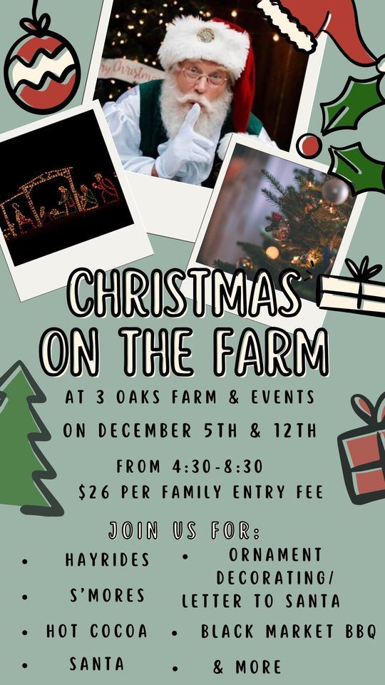 Christmas on the Farm 3 Oaks Farm and Events, LLC, Cumming, GA