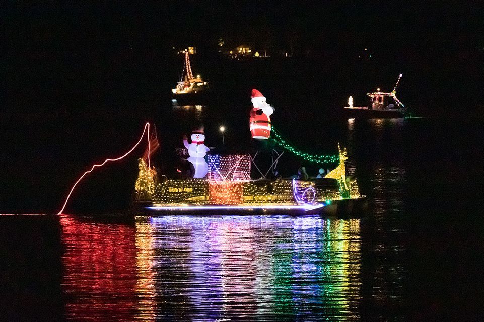 Christmas Light Boat Parade on Lake Murray Lake Murray Beach Park