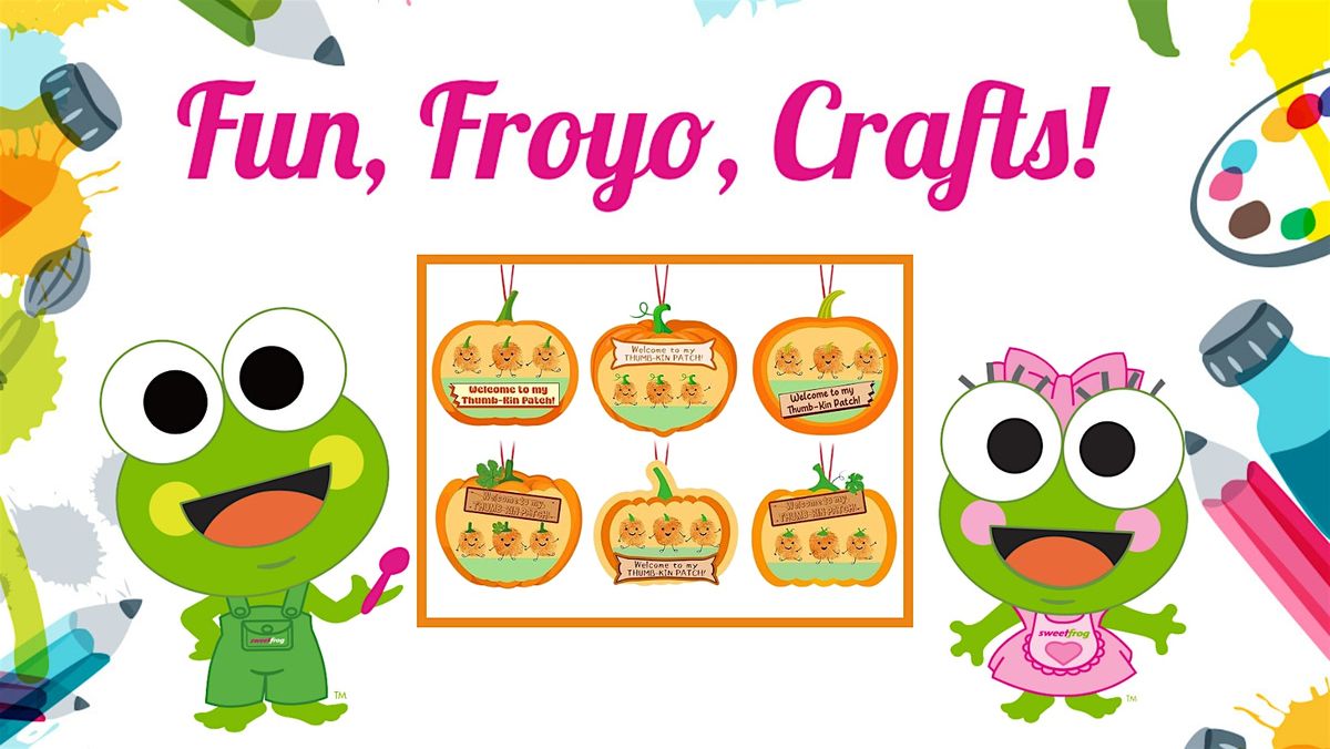 Free Thumbkin Pumpkin Craft at sweetFrog Kent Island