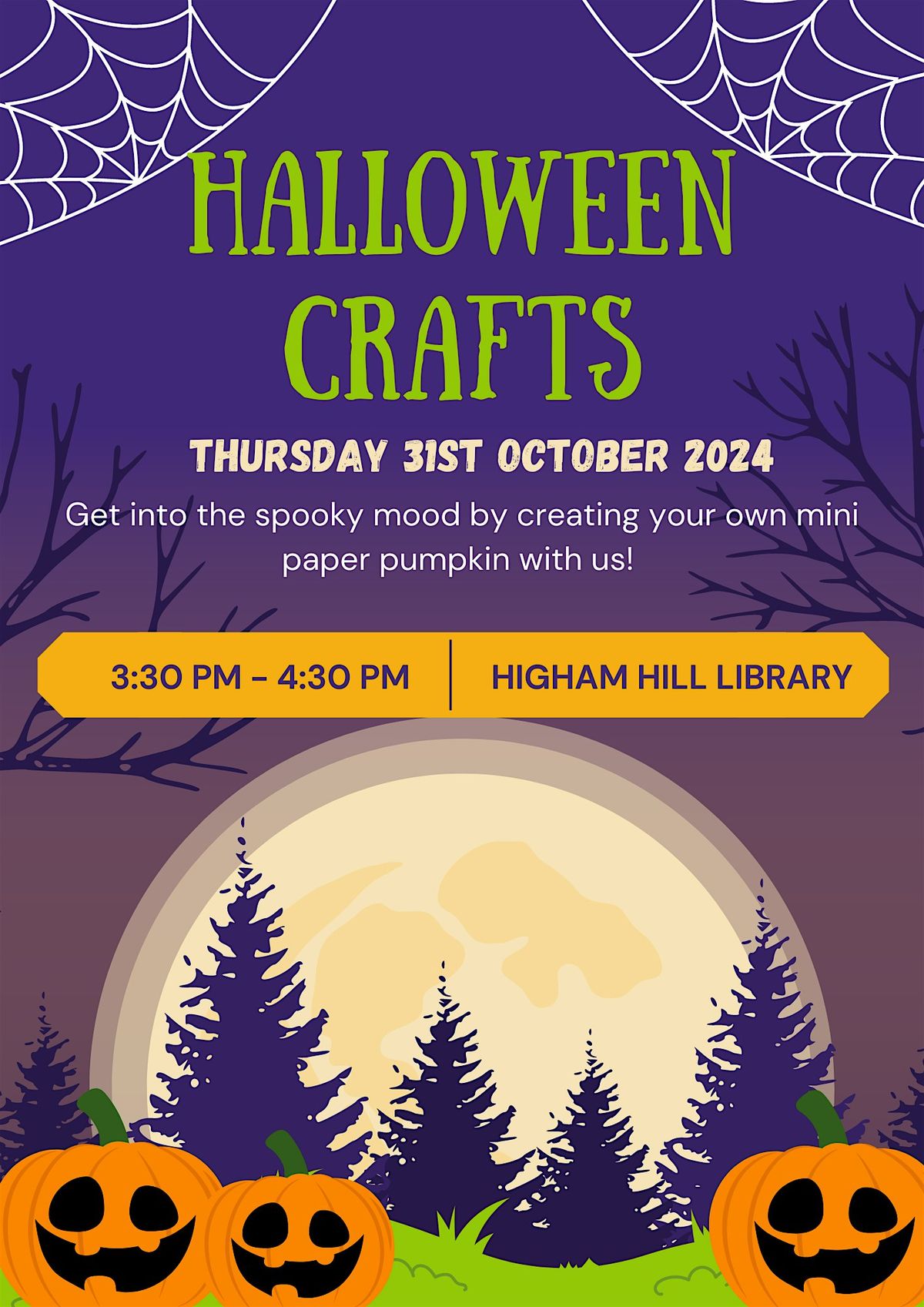 Halloween Craft @ Higahm Hill library