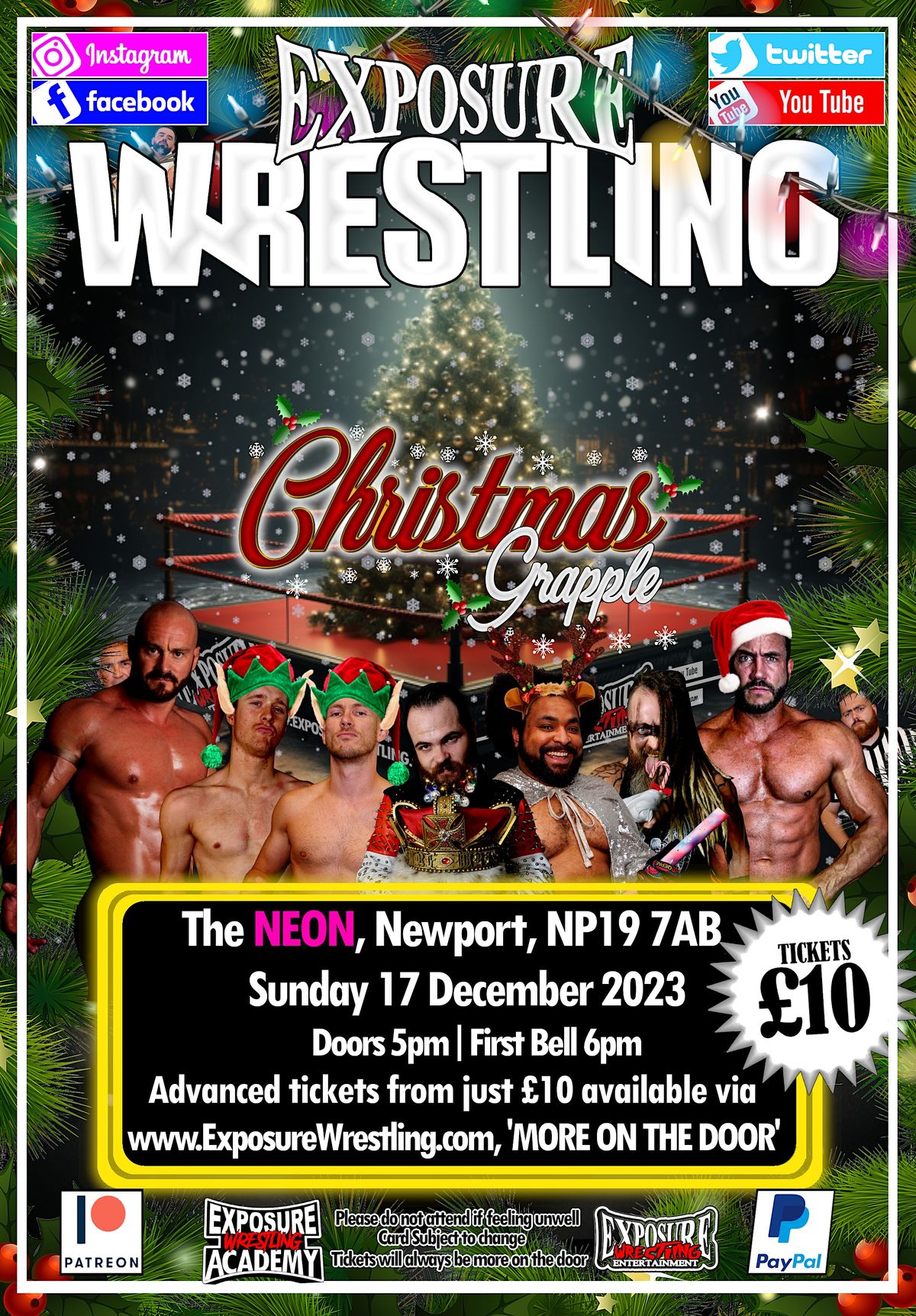 Live Wrestling Newport Christmas Grapple The NEON, Newport, WA