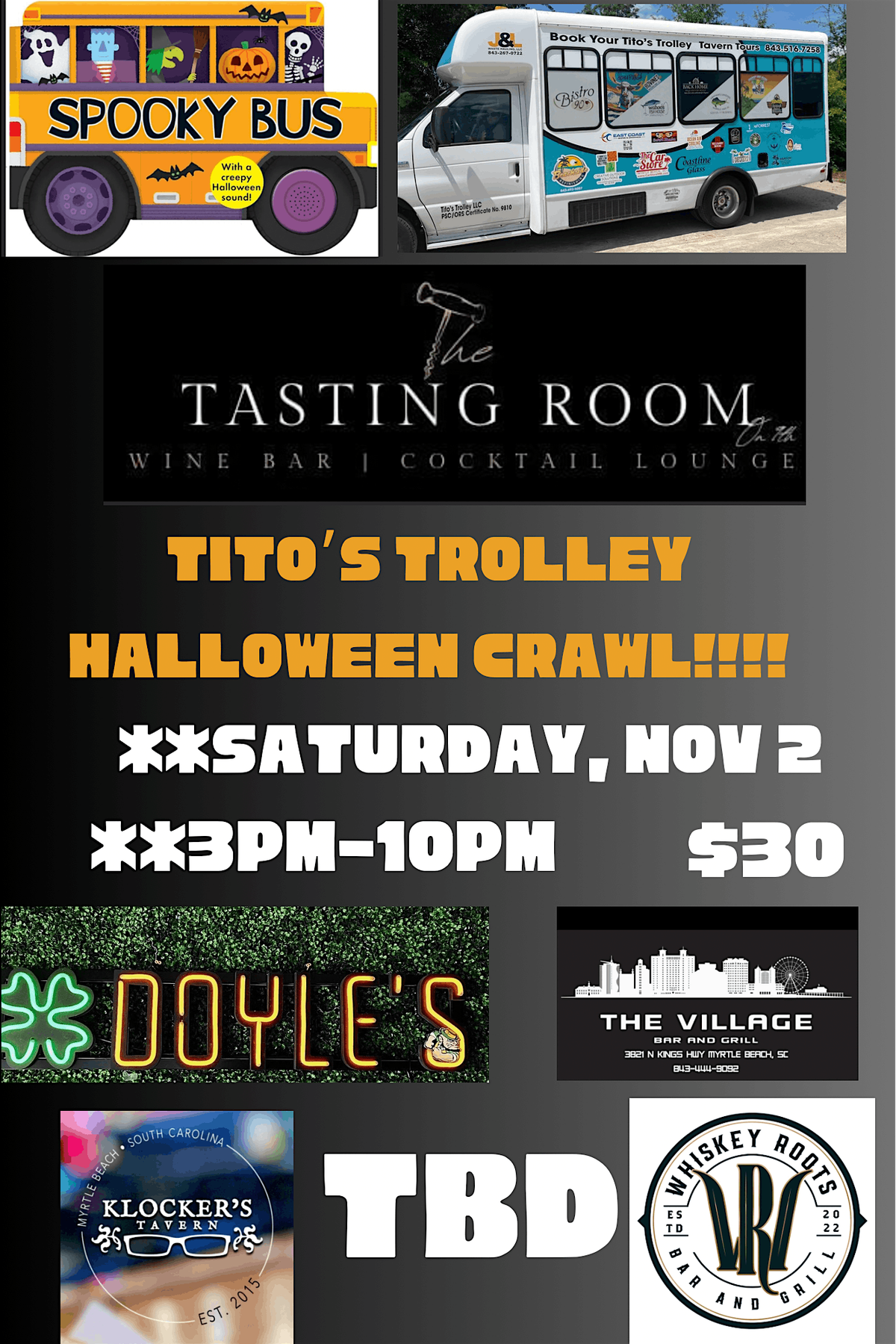 Tito\u2019s Trolley Halloween Bar Crawl