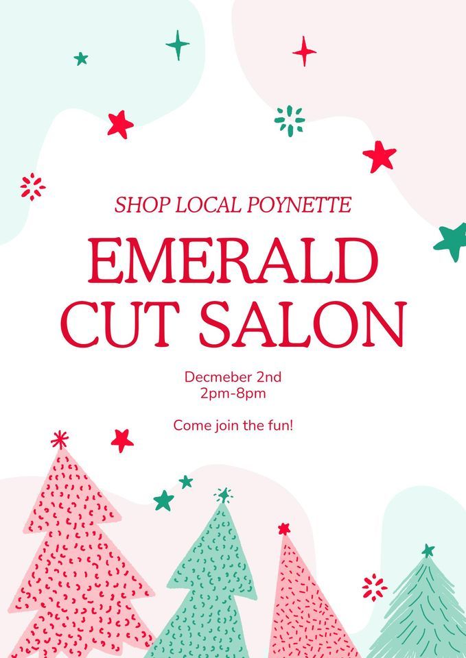 Christmas in the Village Emerald Cut Emerald Cut Salon,