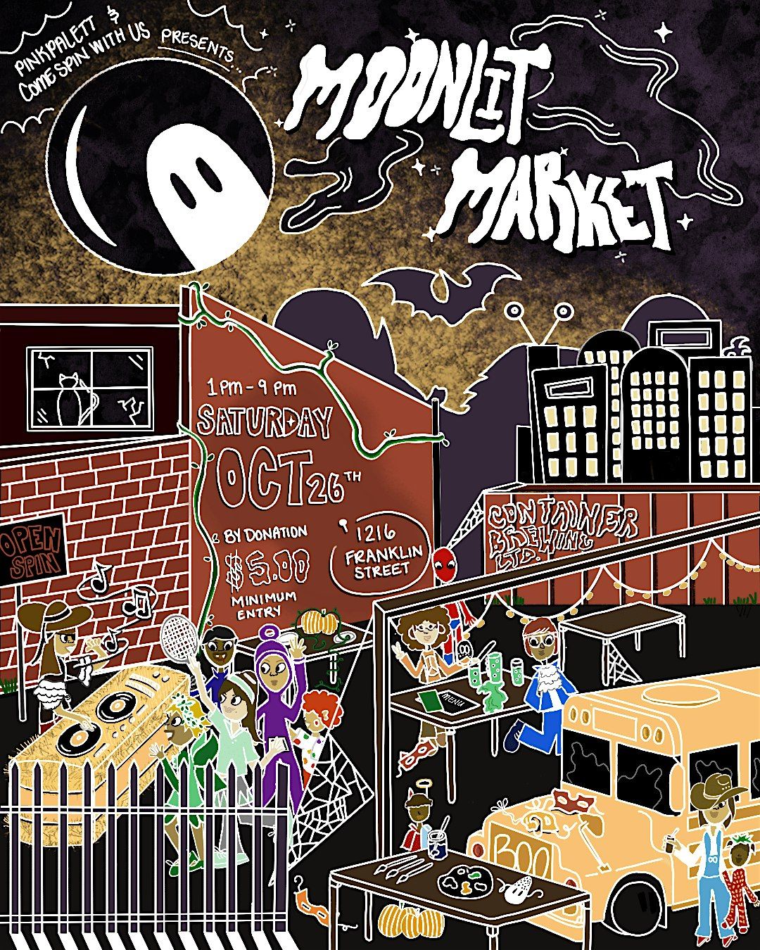 Moonlit Market - Local Makers, DJs, Halloween Activities, Beer Garden