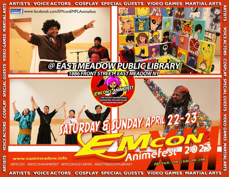 EMCon Animefest 2023 | East Meadow Public Library | April 22, 2023