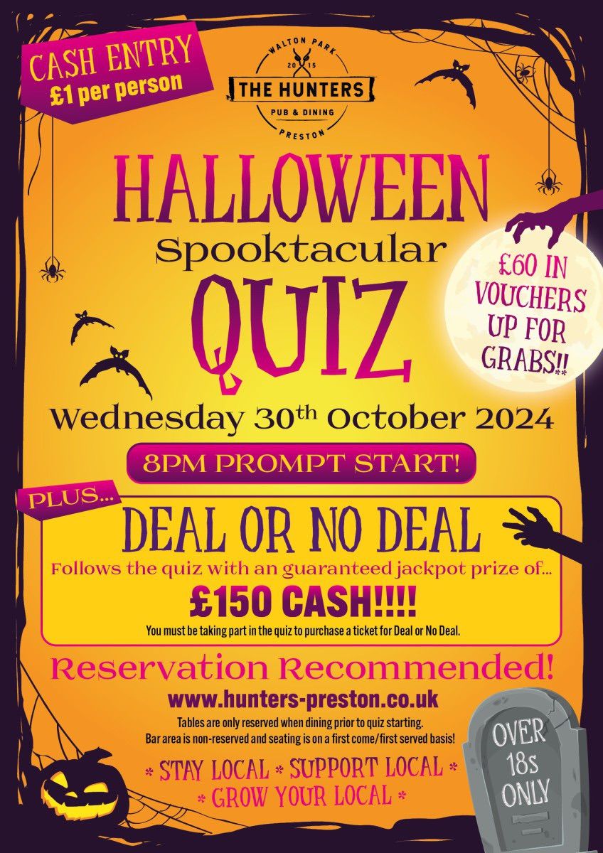 HALLOWEEN SPOOKTACULAR QUIZ\ud83d\udc80\ud83d\udc7b\ud83c\udf83