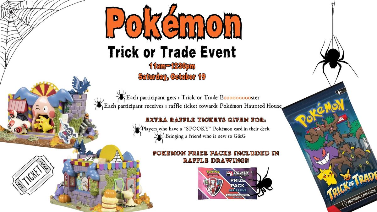 Free Pokemon Trick or Trade Event