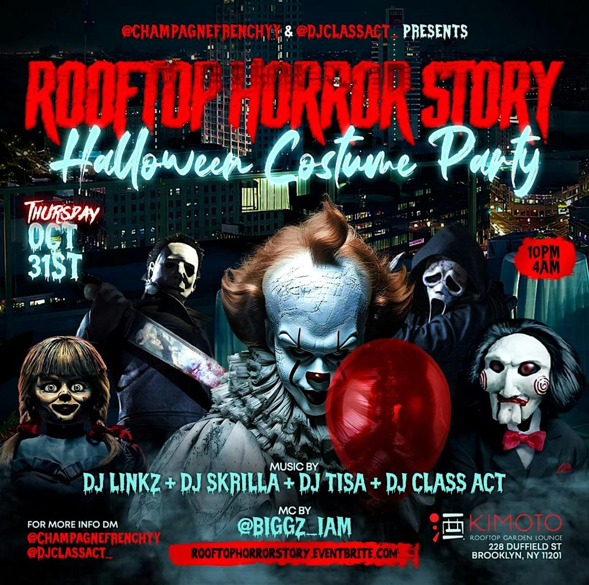 ROOFTOP HORROR STORY Halloween Costume Party