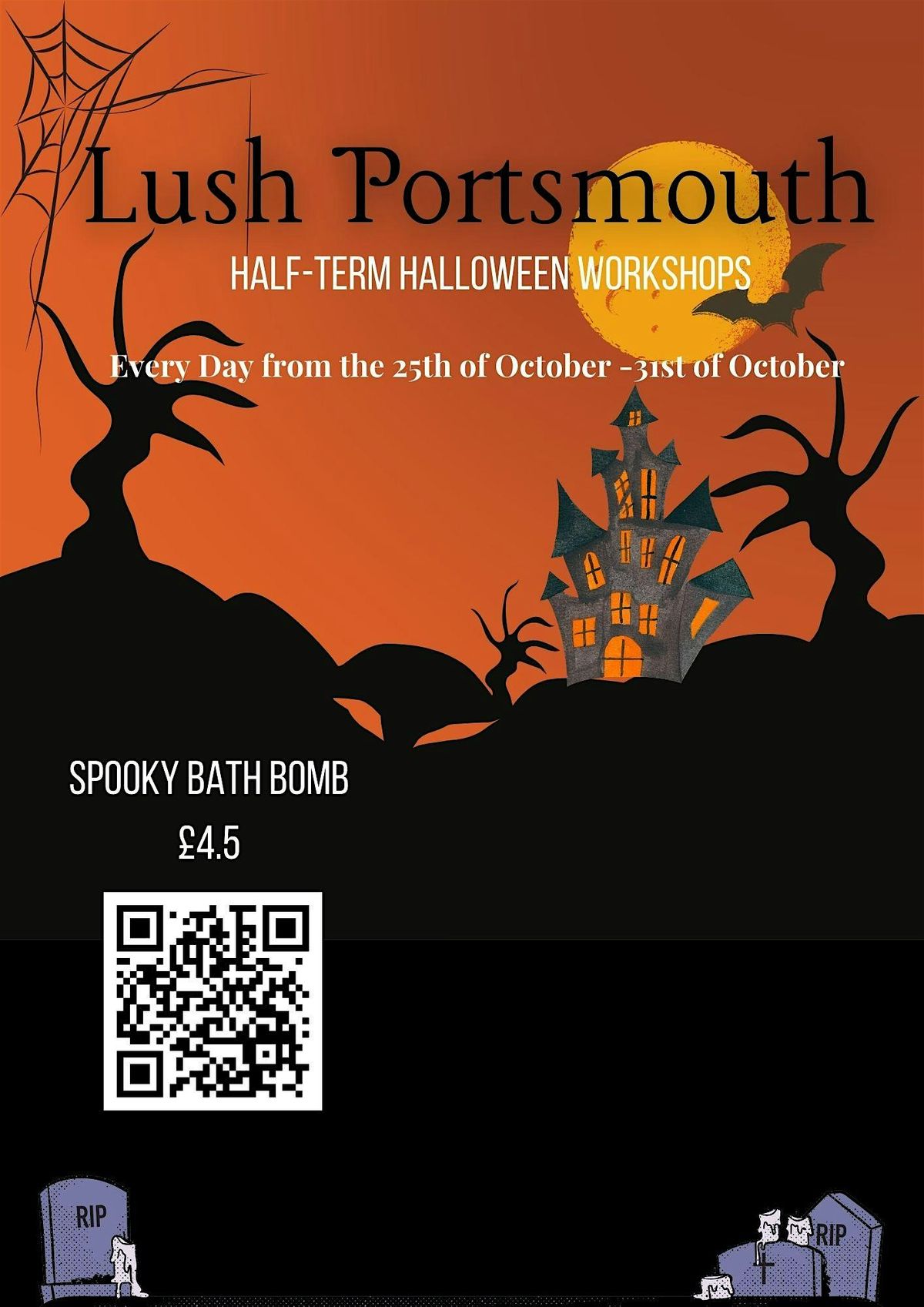 Half-term halloween workshops