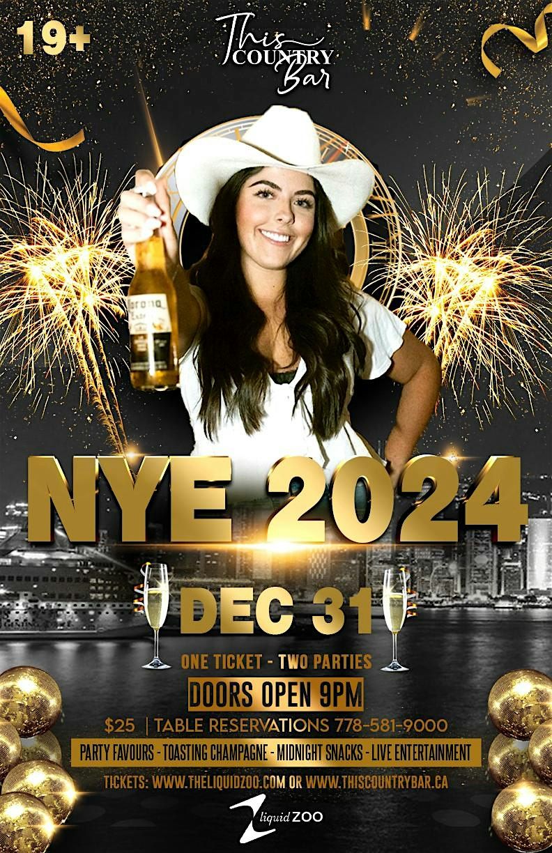 NYE 2024 Party 274 Lawrence Ave, Kelowna, BC December 31 to January 1