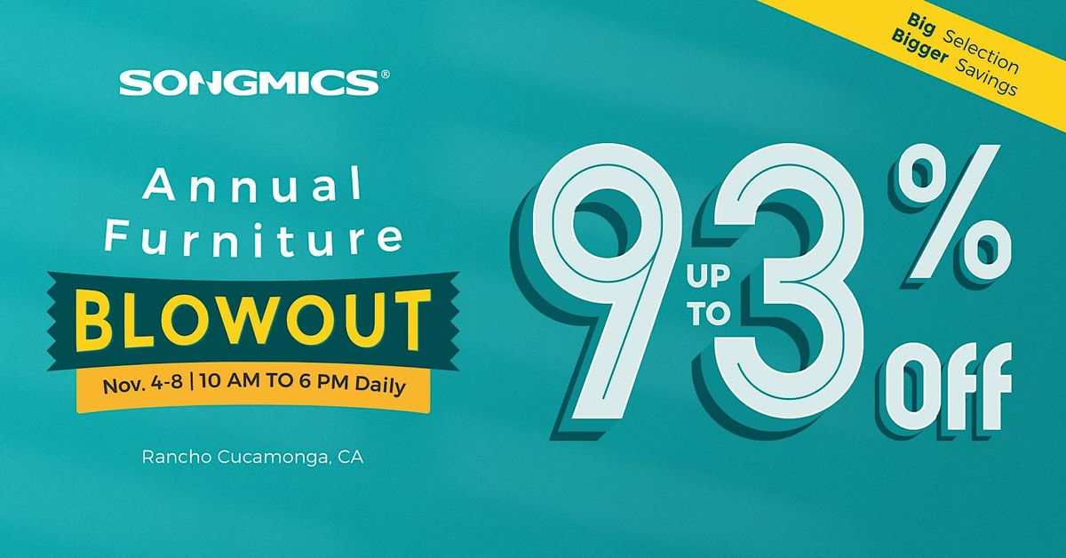 SONGMICS Annual Furniture Blowout Ameziel Inc., Rancho Cucamonga, CA