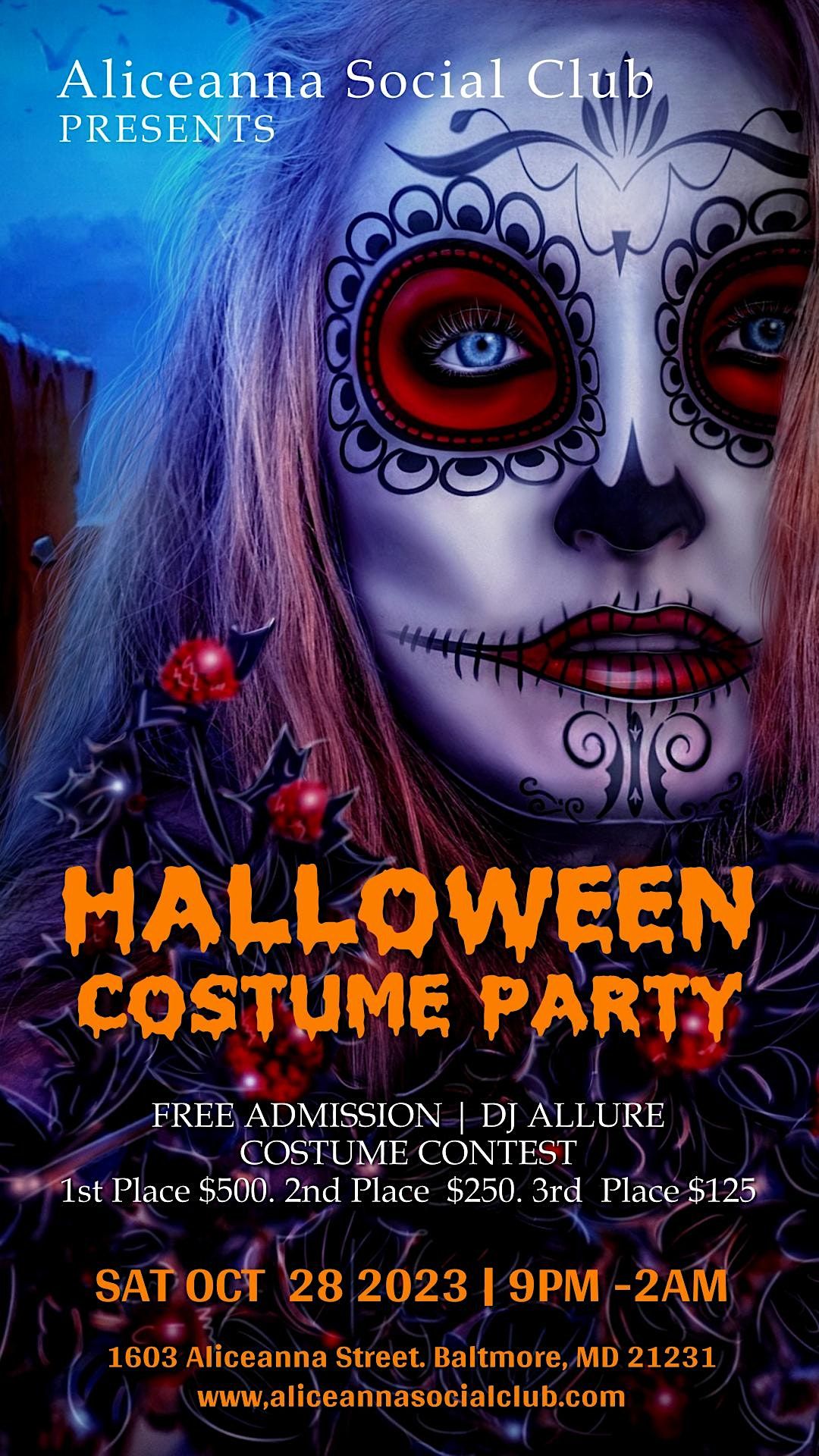Halloween Costume Contest Party 1603 Aliceanna St, Baltimore, MD