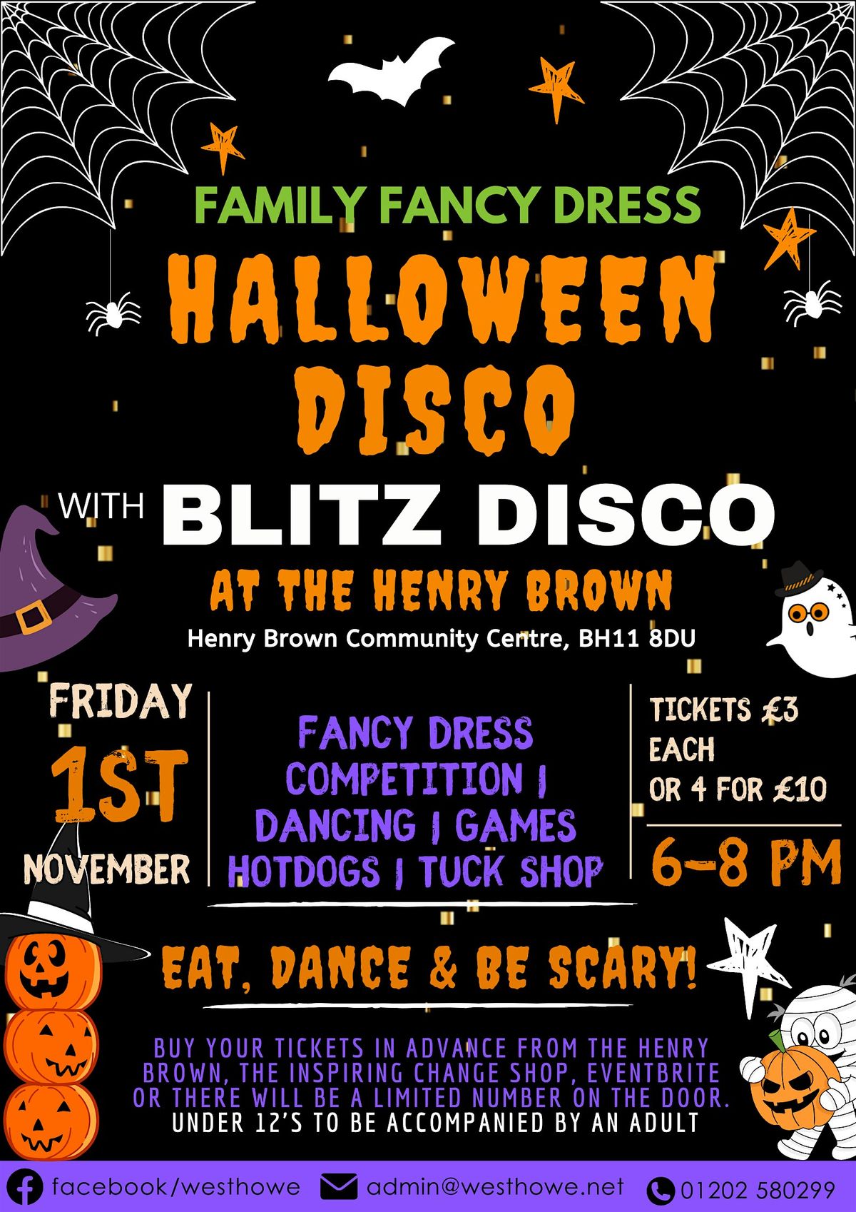 Family Fancy Dress Halloween Disco