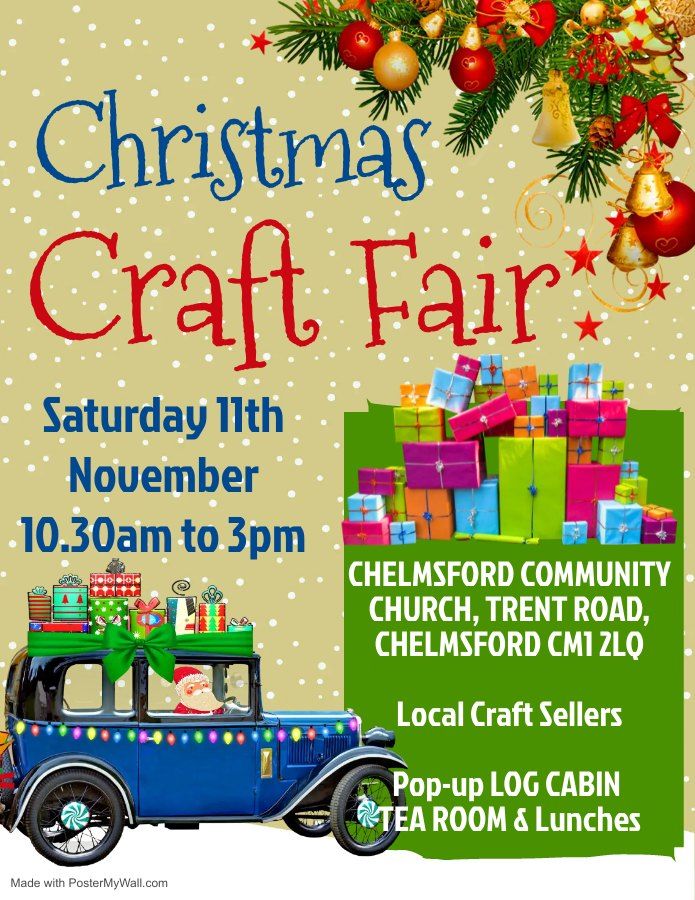 CCC CHRISTMAS CRAFT FAIR Chelmsford Community Church November 11, 2023