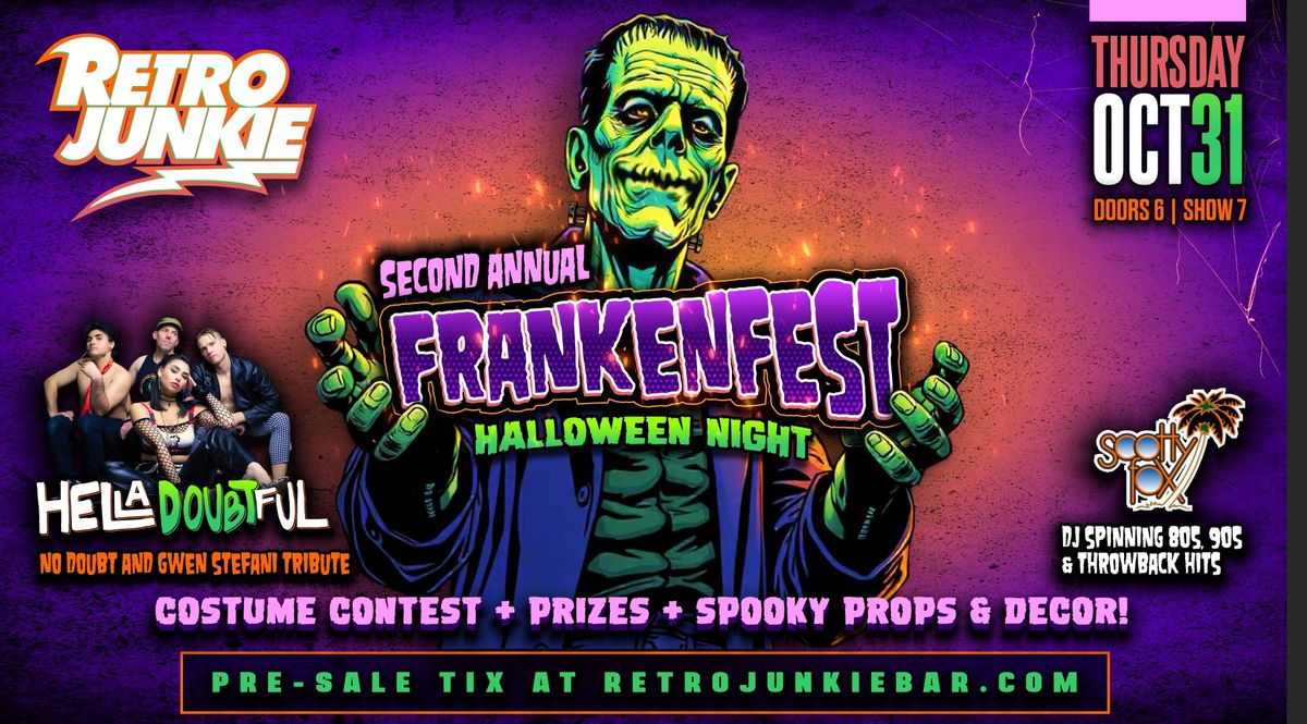 FRANKENFEST Halloween Night w\/ HELLA DOUBTFUL (No Doubt Tribute)