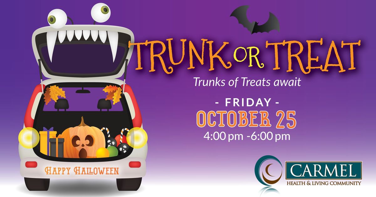 Trunk or Treat at Carmel Health & Living!