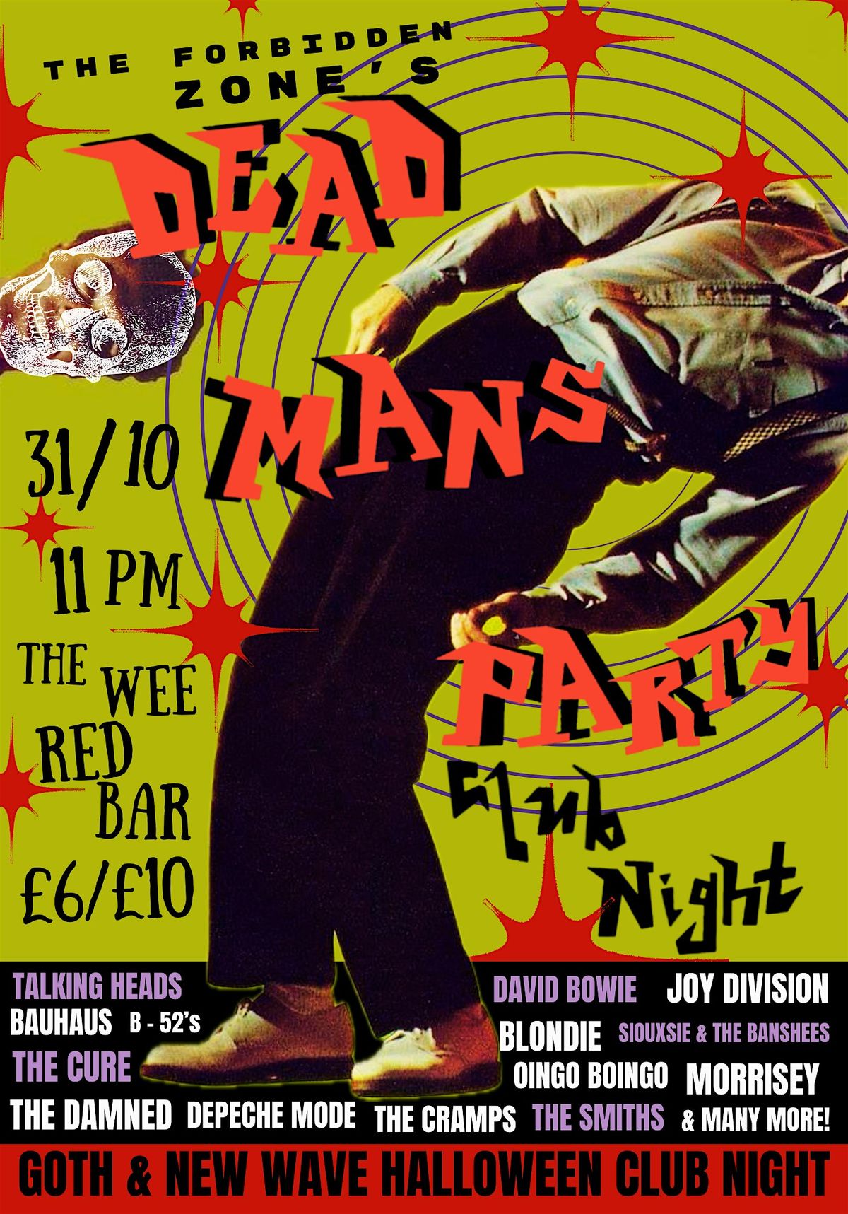 DEAD MANS PARTY: Halloween Goth and New Wave Club Night.