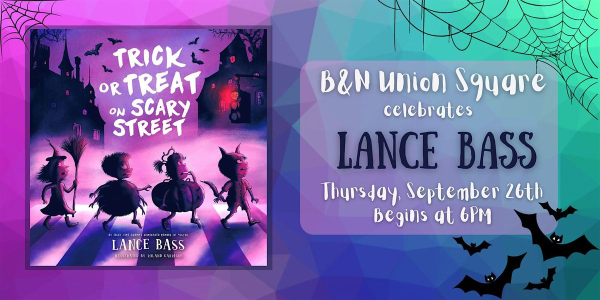 Lance Bass celebrates TRICK OR TREAT ON SCARY STREET at B&N Union Square