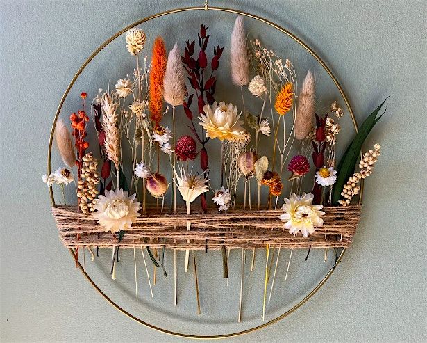 Halloween Hoops: Dried Flower String Art