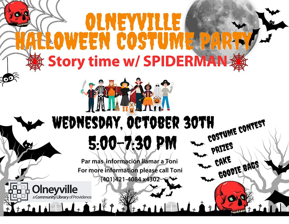 Halloween Costume Party Olneyville Library, Providence, RI October