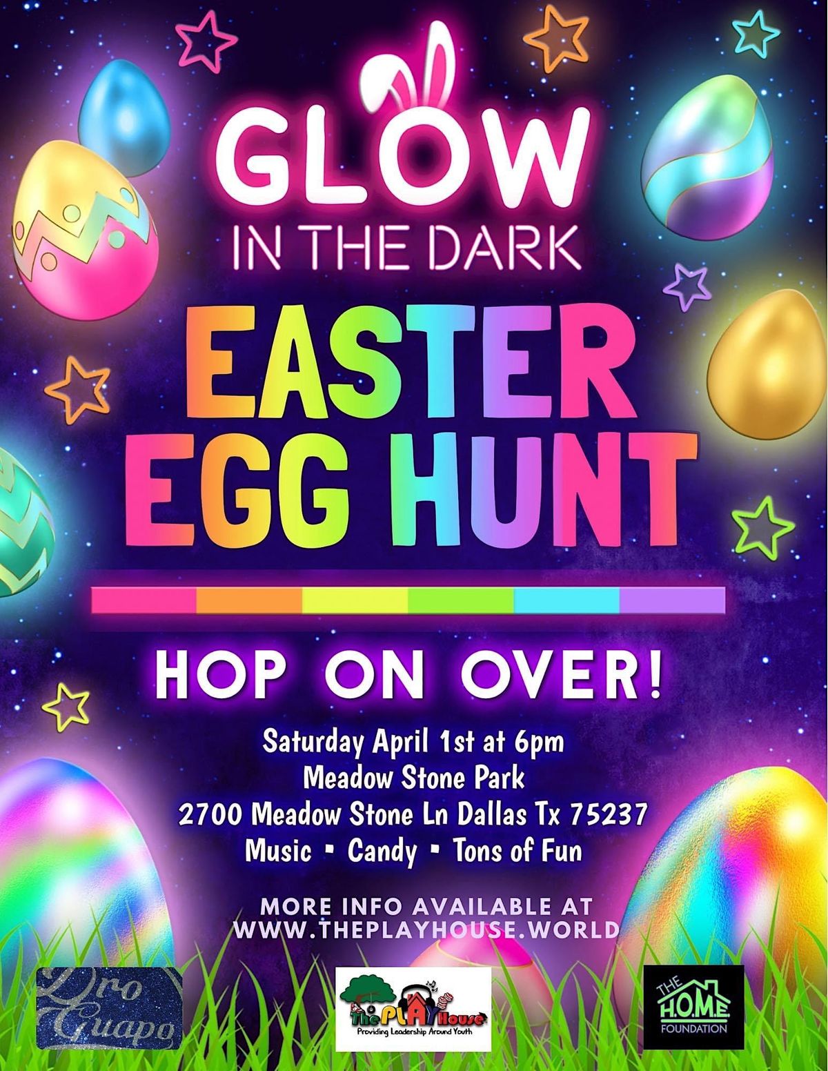 GLOW in the Dark Easter Egg Hunt