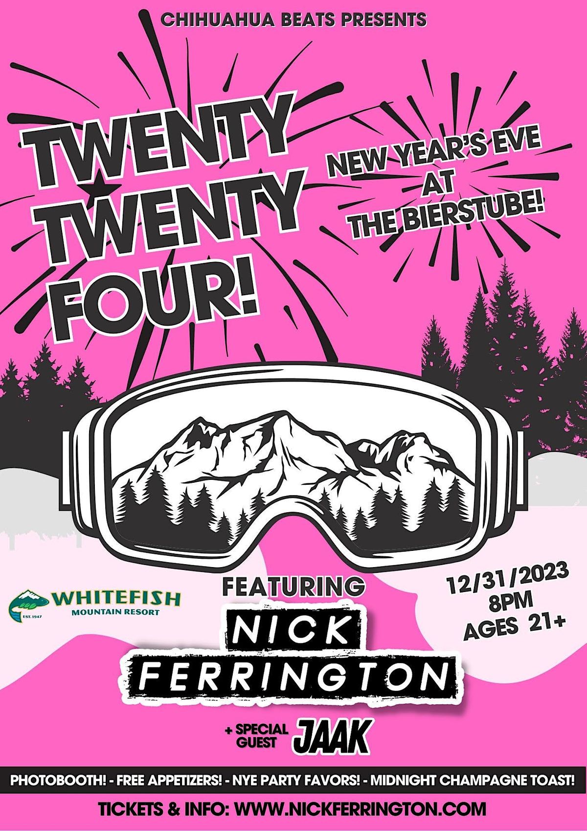 New Years Eve Party The Firebrand Hotel & Restaurant, Whitefish, MT