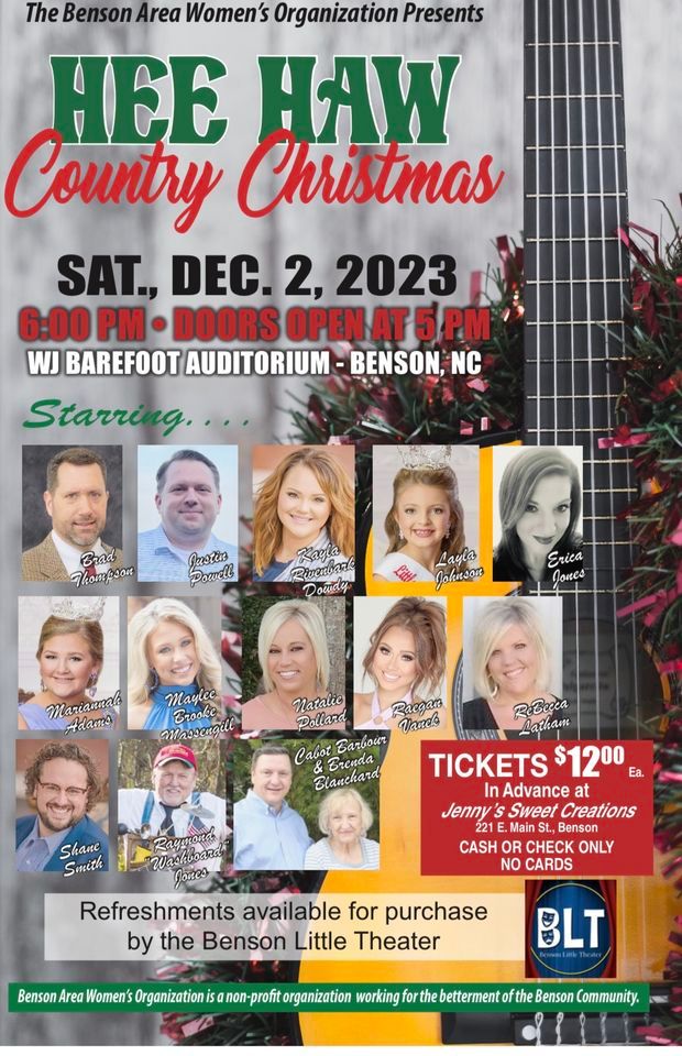 Hee Haw Country Christmas W. J. Barefoot Auditorium, Benson, NC