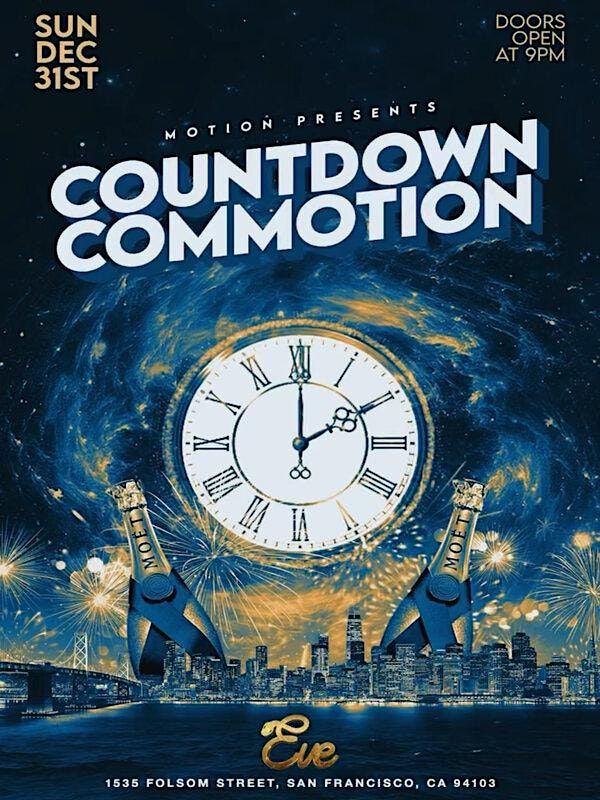 New Year's Eve Countdown Commotion 2024 at Eve Nightclub