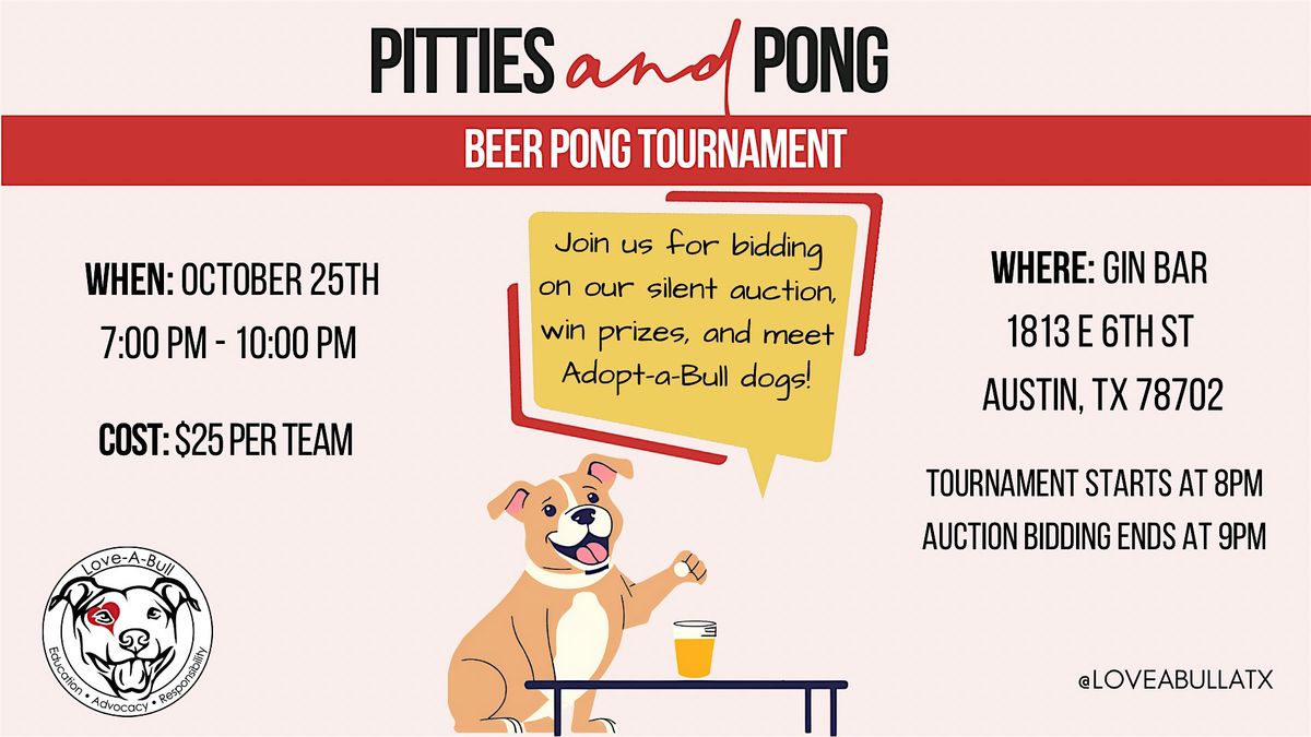 Pitties & Pong at Gin Bar